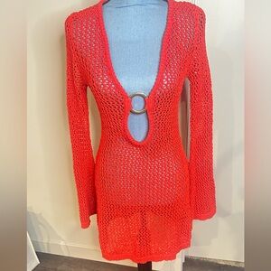 MONTEGO MINI DRESS - CHILI PEPPER PETIT CROCHET